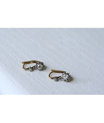 Boucles d'oreilles dormeuses diamants les ctes