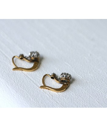 Boucles d'oreilles dormeuses diamants les ctes