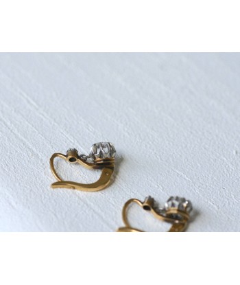 Boucles d'oreilles dormeuses diamants les ctes