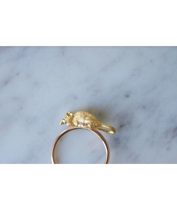 Bague ancienne souris en or 2023