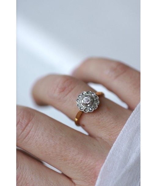 Bague marguerite ancienne diamants vous aussi creer 