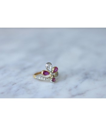 Bague Duchesse diamants et rubis de France