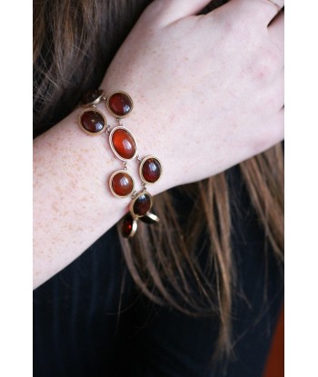 Bracelet ancien or rose et ambre acheter en ligne