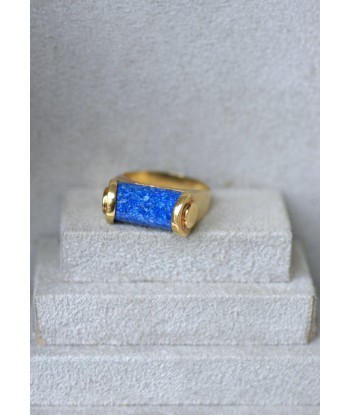 Bague bombée style moderniste lapis lazuli meilleur choix