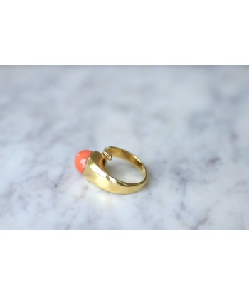 Bague clou or et corail acheter