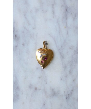 Pendentif cœur et cerise en or Profitez des Offres !