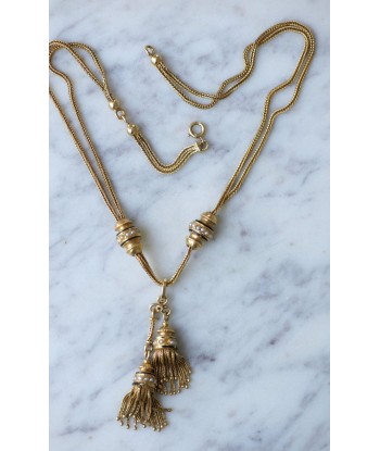 Collier négligé or et pompons Amélioration de cerveau avec