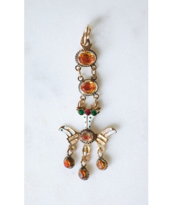 Pendentif Saint Esprit, Or et Email l'achat 