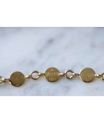 Bracelet pastille or vintage Cartier prix