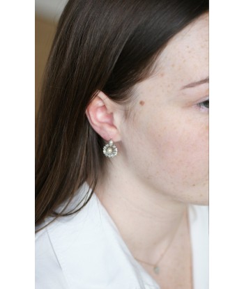 Boucles d'oreilles fleurs or, perles, diamants Comparez plus de prix