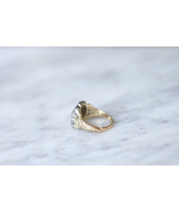 Bague marguerite or, argent, diamants acheter en ligne