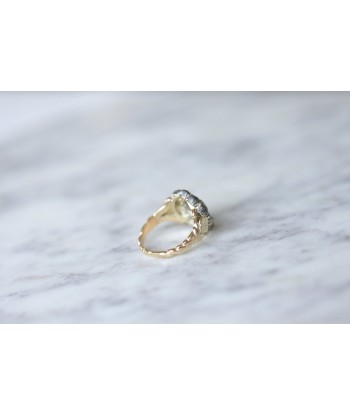 Bague marguerite or, argent, diamants acheter en ligne