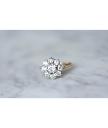 Bague marguerite ancienne diamants 2.30 Cts Toutes les collections ici