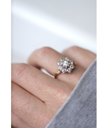 Bague marguerite ancienne diamants 2.30 Cts Toutes les collections ici