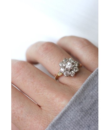 Bague marguerite ancienne diamants 2.30 Cts Toutes les collections ici