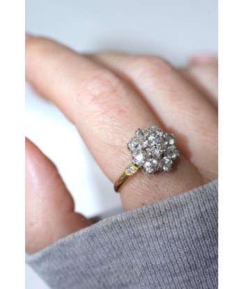 Bague marguerite ancienne diamants 2.30 Cts Toutes les collections ici