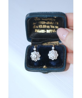 Boucles d'oreilles marguerite diamants Faites des économies