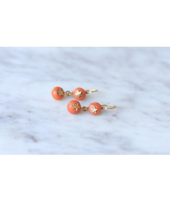 Boucles d'oreilles corail anciennes 2024