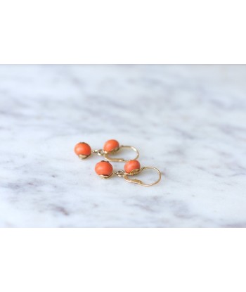 Boucles d'oreilles corail anciennes 2024