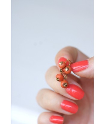 Boucles d'oreilles corail anciennes 2024