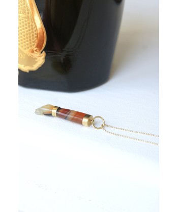 Pendentif vintage main Figa or et agate sur le site 