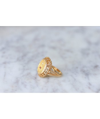 Bague d'amour Vintage A.AUGIS or et diamants shop