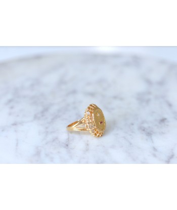 Bague d'amour Vintage A.AUGIS or et diamants shop