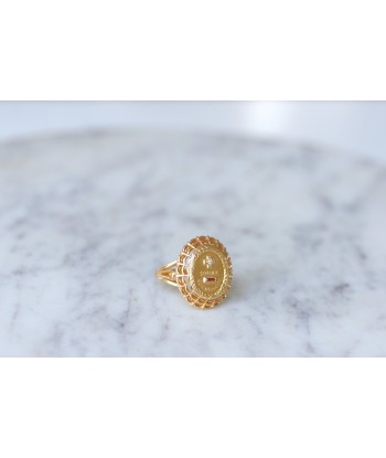 Bague d'amour Vintage A.AUGIS or et diamants shop