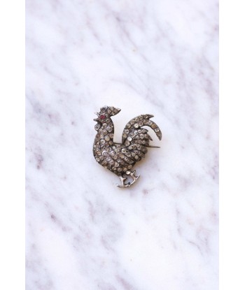 Broche ancienne coq en argent, France, XIXe Siècle à prix réduit toute l'année