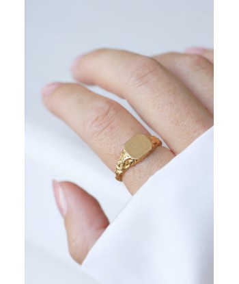 Bague chevalière ancienne en or jaune Faites des économies