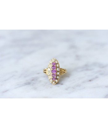 Bague marquise perles et rubis s'inspire de l'anatomie humaine