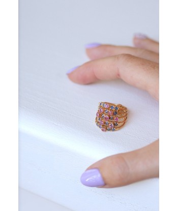 Bague de harem saphirs bleus et roses Les magasins à Paris