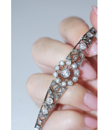 Bracelet ancien en or rose, argent, et diamants vous aussi creer 