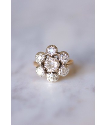 Bague marguerite diamants 1.60 Cts Voir les baskets