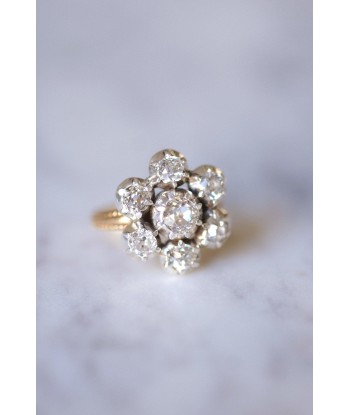 Bague marguerite diamants 1.60 Cts Voir les baskets