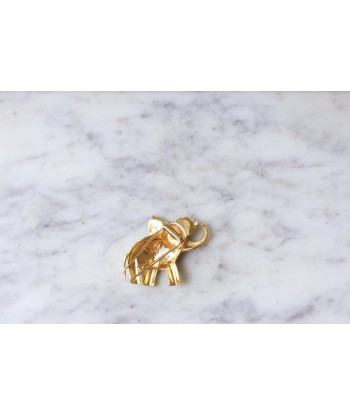 Broche éléphant vintage or amati Les êtres humains sont 