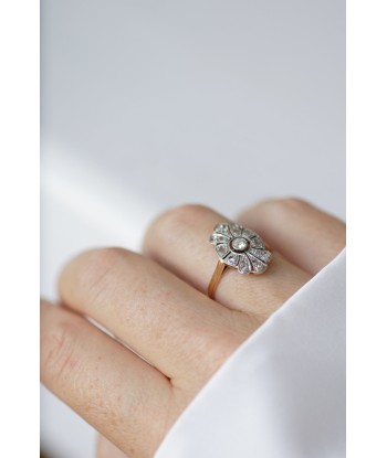 Bague Art Deco marquise diamants pour bénéficier 