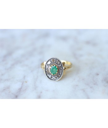 Bague vintage émeraude et diamants meilleur choix