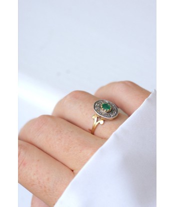 Bague vintage émeraude et diamants meilleur choix