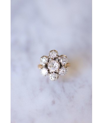 Bague marguerite diamants 1.60 Cts Voir les baskets