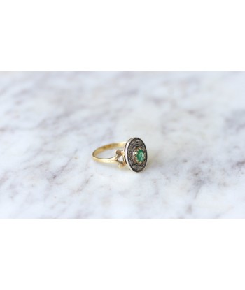 Bague vintage émeraude et diamants meilleur choix