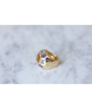 Bague boule or citrine topaze bleue améthyste JUSQU'A -70%! 