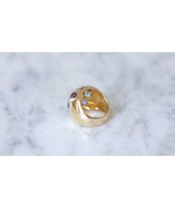 Bague boule or citrine topaze bleue améthyste JUSQU'A -70%! 