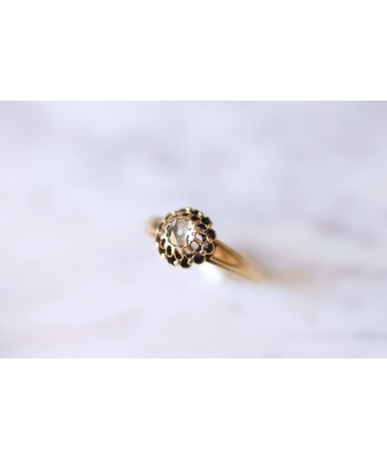 Bague Victorienne solitaire ancien en or et diamant acheter