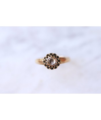 Bague Victorienne solitaire ancien en or et diamant acheter