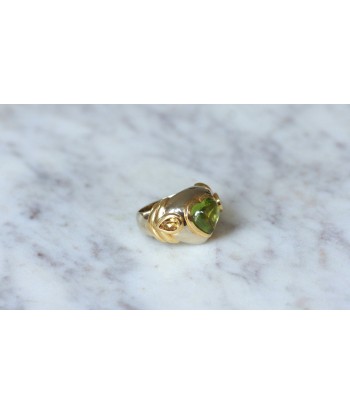 Bague boule coeur péridot et citrines JUSQU'A -70%! 