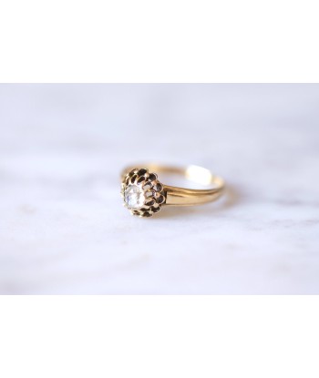 Bague Victorienne solitaire ancien en or et diamant acheter