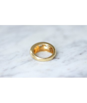 Bague jonc or jaune et trois diamants Venez acheter