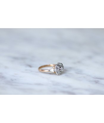 Bague marguerite or rose diamants Venez acheter