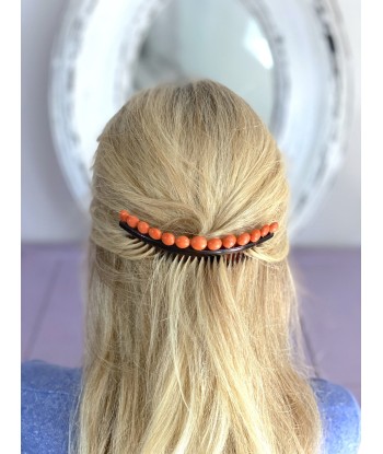 Peigne à cheveux ancien, diadème de mariage, en écaille de tortue et corail destockage